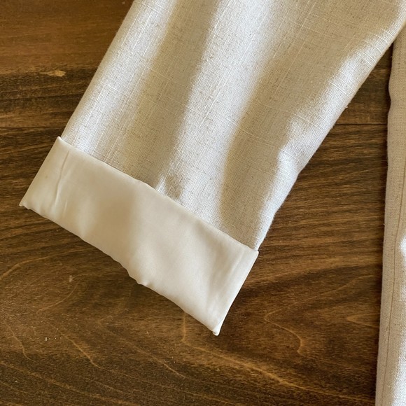 Vintage Sag Harbor Cream Linen-Blend Blazer Women’s 4P - Picture 9 of 12